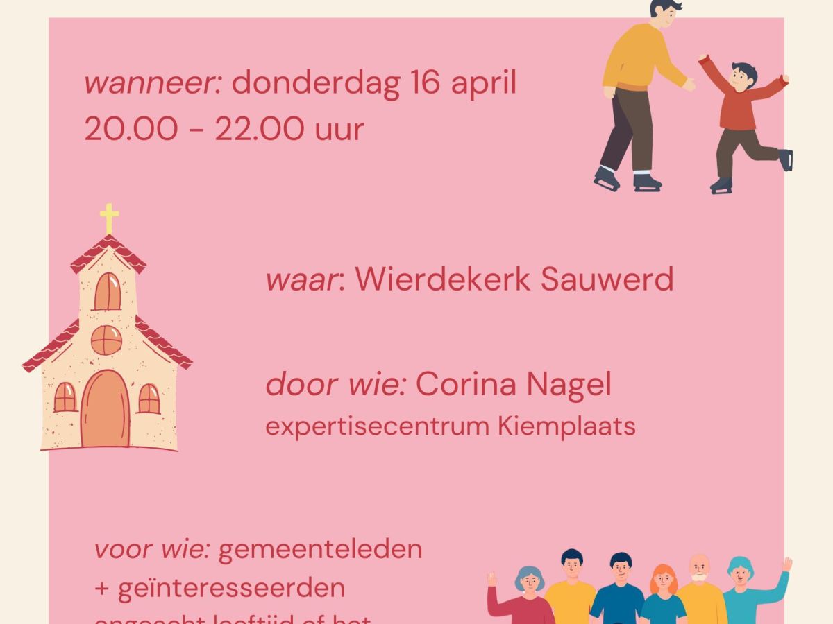 Lezing Geloofsopvoeding 16&nbsp;april